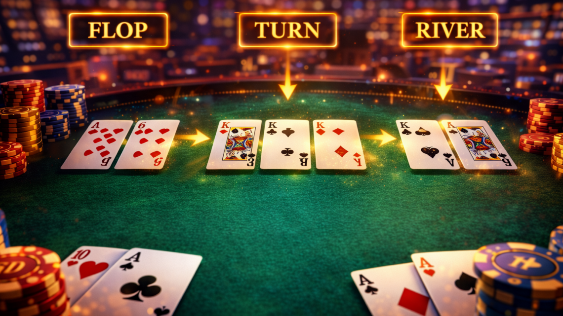 Flop, Turn, & River Cards in Texas Hold'em A Complete Guide