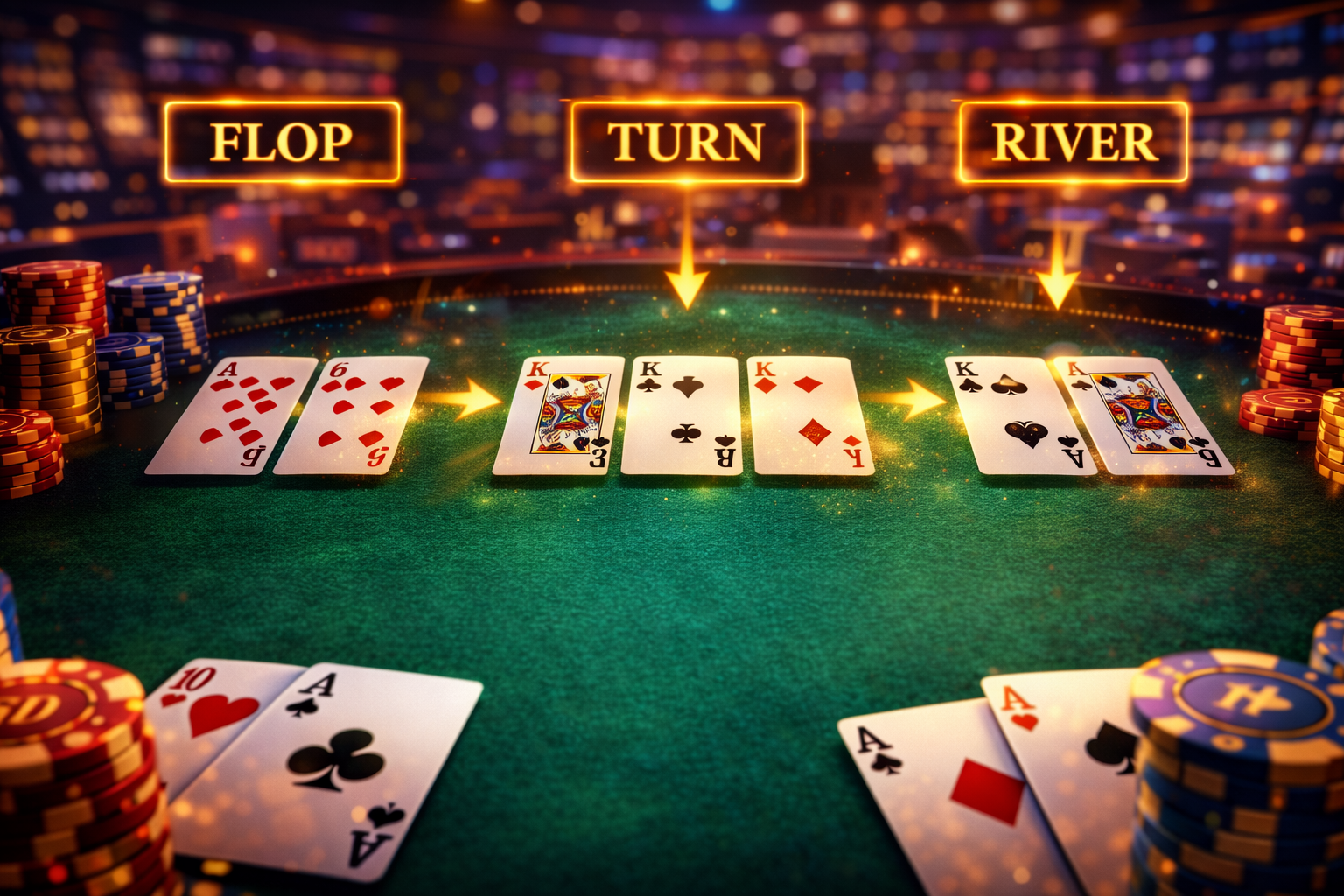Flop, Turn, & River Cards in Texas Hold'em A Complete Guide